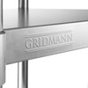Gridmann NSF Stainless Steel Commercial Kitchen Prep & Work Table with Backsplash - 60 in. x 24 in