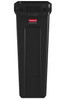 Rubbermaid Commercial FG354060BLA Slim Jim Receptacle W/venting Channels, Rectangular, Plastic, 23gal, Black