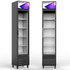 NAFCOOL 5.8 Cu. ft Commercial Refrigerator, Single Glass Door Merchandiser Refrigerator, Display Commercial Fridge NSF Approval