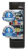 Premium Levella Commercial Display Refrigerator, Single Glass Door Merchandiser 9.0 cu ft in Black