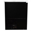 Heavy Duty Commercial Black Back Bar Cooler with 3 solid doors (27" depth 90" length)