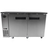 Heavy Duty Commercial Stainless Steel Back Bar Cooler with 2 solid doors (24" depth 48" length)