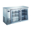 Heavy Duty Commercial Stainless Steel Back Bar Cooler with 2 glass doors (24" depth 60" length)