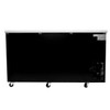 Heavy Duty Commercial Black Back Bar Cooler with 2 Glass Doors (27" depth 69" length)