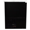 Heavy Duty Commercial Black Back Bar Cooler with 2 Glass Doors (27" depth 69" length)