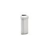 Rubbermaid Refine Stainless Steel Trash Can with Open Lid 16 Gallons Silver