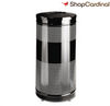 Rubbermaid Commercial Products Trash Receptacle- Steel- 25 Gallon- 18in.x35-.50in.- Black