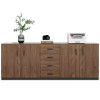 Custom Nimbu storage cabinet white and wood drawer filing cabinet Wood Grain Look Custom Options
