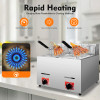 12L Commercial PROPANE Deep Fryer Countertop Gas Fryer & 2 Baskets + 2 Lids