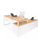 Commercial maple and quality laminate top.  L shaped desk.