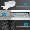 Costway Portable Countertop Ice Maker Machine 44Lbs 24H Self Clean w Scoop Black  