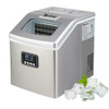 Zokop Portable Digital Quick Mini Ice Maker Machine Countertop Cube 40LB Silver  