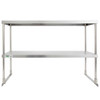 New 30" X 48" Stainless Steel Work Prep Table Double Over Shelf Overshelf Commercial  