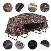 Folding Single Camping Tent Cot Portable Outdoor Hiking Bed Rain Fly Camo  