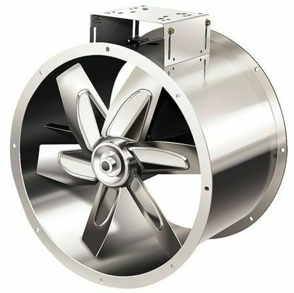 Dayton 7Ag70 Tubeaxial Fan with Motor and Drive Package, Drive Type Belt-Drive  