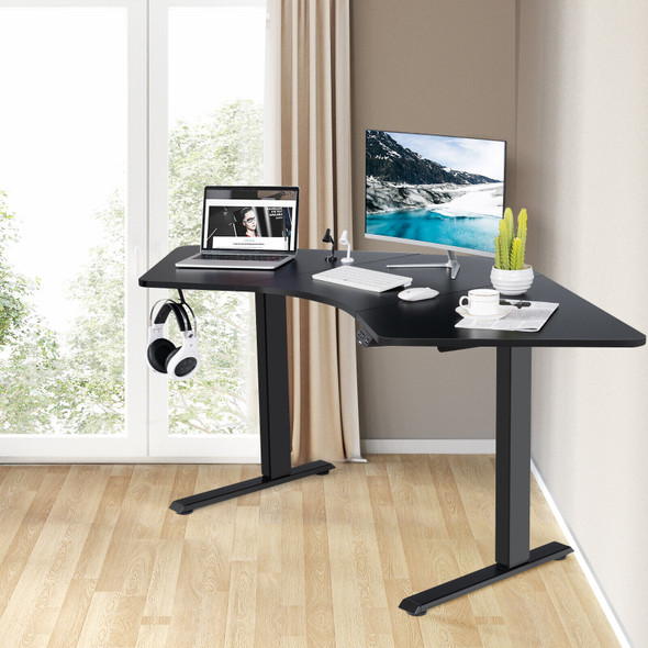 New L Shaped 72' Splice Desktop for Standard & Sit to Stand Desk Frame