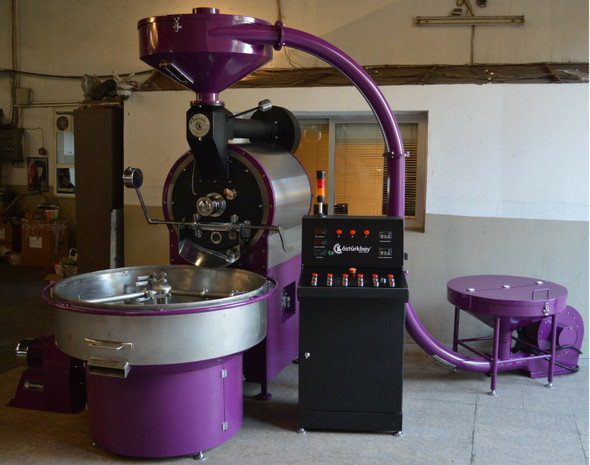30 Kilo  66lb OZTURK Commercial Coffee Roaster New with loader  