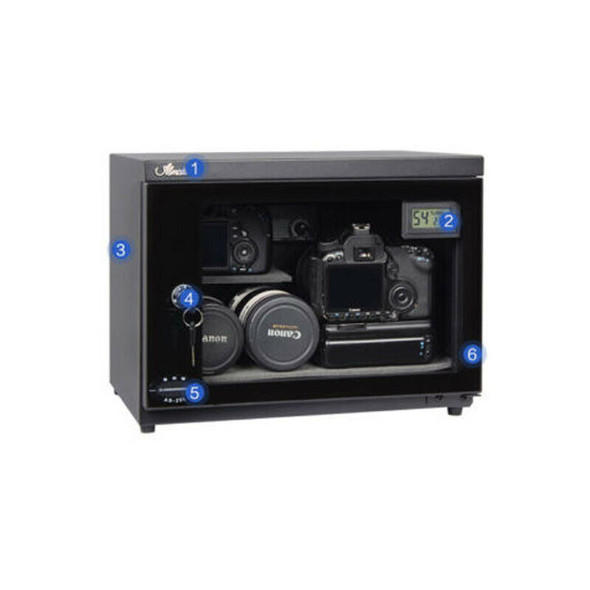 220V 25L Electronic Dehumidify Dry Cabinet Box For Lens Camera Equipment Storage  