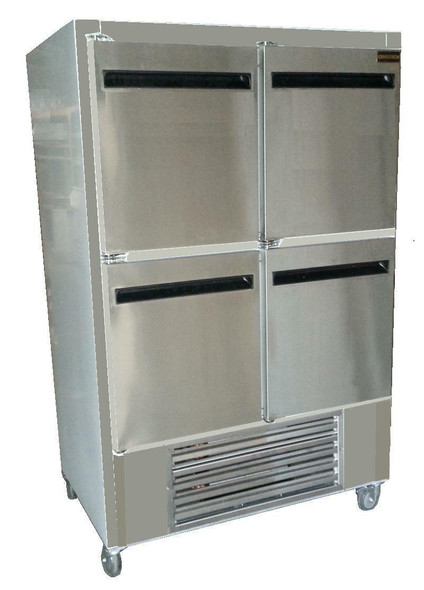 Cooltech Stainless Steel 4 Doors Reach In Cooler w Casters 48"W CKK 48RI FD With Shipping