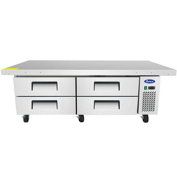 NEW 76" Chef Base Refrigerated Stainless Steel Cooler NSF Atosa MGF8454GR  4711 With Shipping