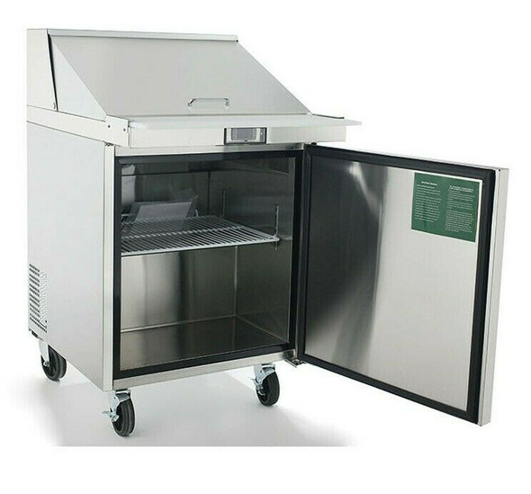 NEW 1 Door 28" Refrigerated Mega Top Prep Table Cooler NSF Atosa MSF8305GR  2230  