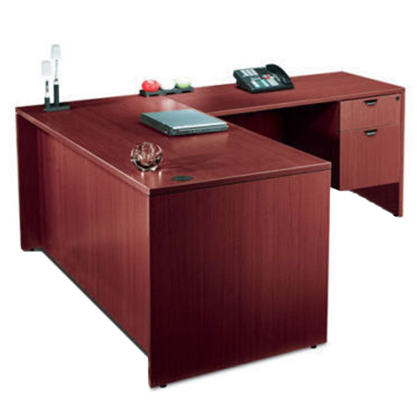 New L Shape Laminate Office Furniture Desk 4 Color Options Available