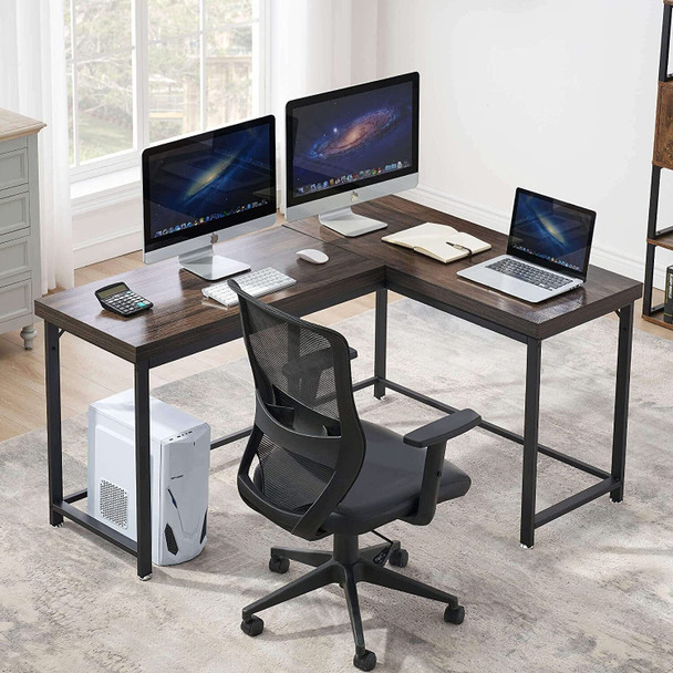 New L-Shaped Computer Desk Small Corner Desk Gaming Desk for Small Space