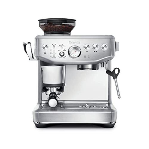 New Breville Barista Express Impress Espresso Machine, Brushed Stainless Steel, BES