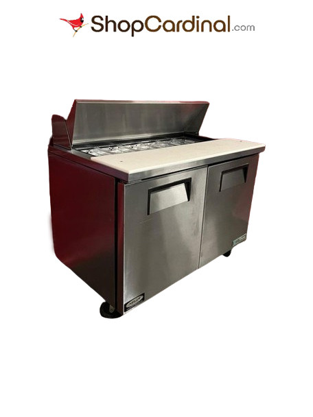 48” true stainless salad prep topping table for only $3142 Can ship