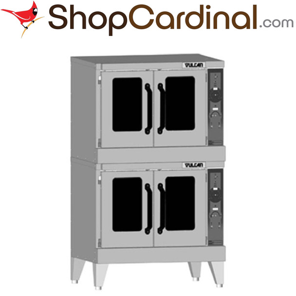 New VC55GD Double Deck Full Size Natural Gas Convection Oven with Solid State Controls