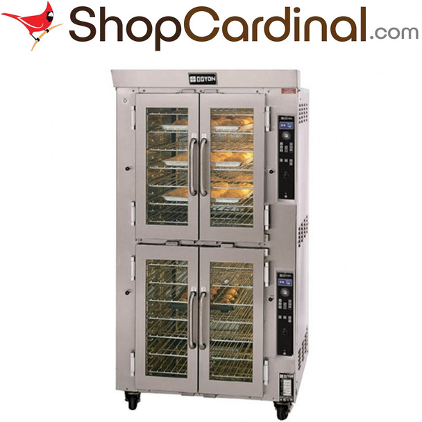 New Doyon JA14 Double- Deck Electric Convection Oven w/ Programmable Controls, Full Size, Glass Doors