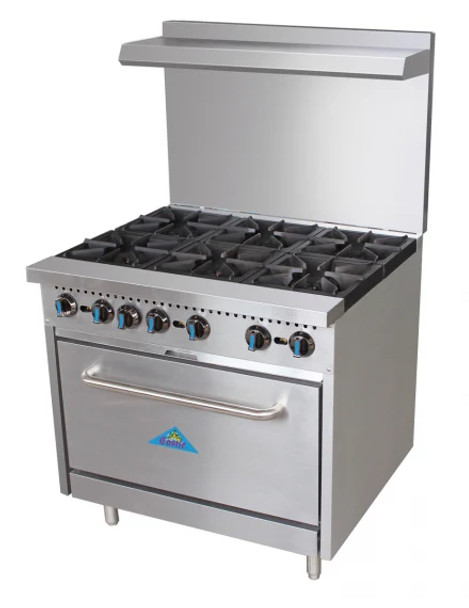 36" Height to cook surface, new unit