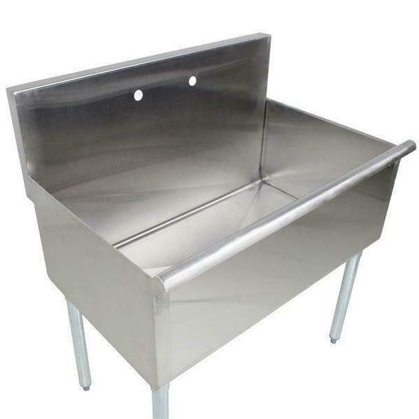 Freestanding Utility Stainless Steel 16 Gauge Commercial Sink 36 X 21 X 14 Bowl