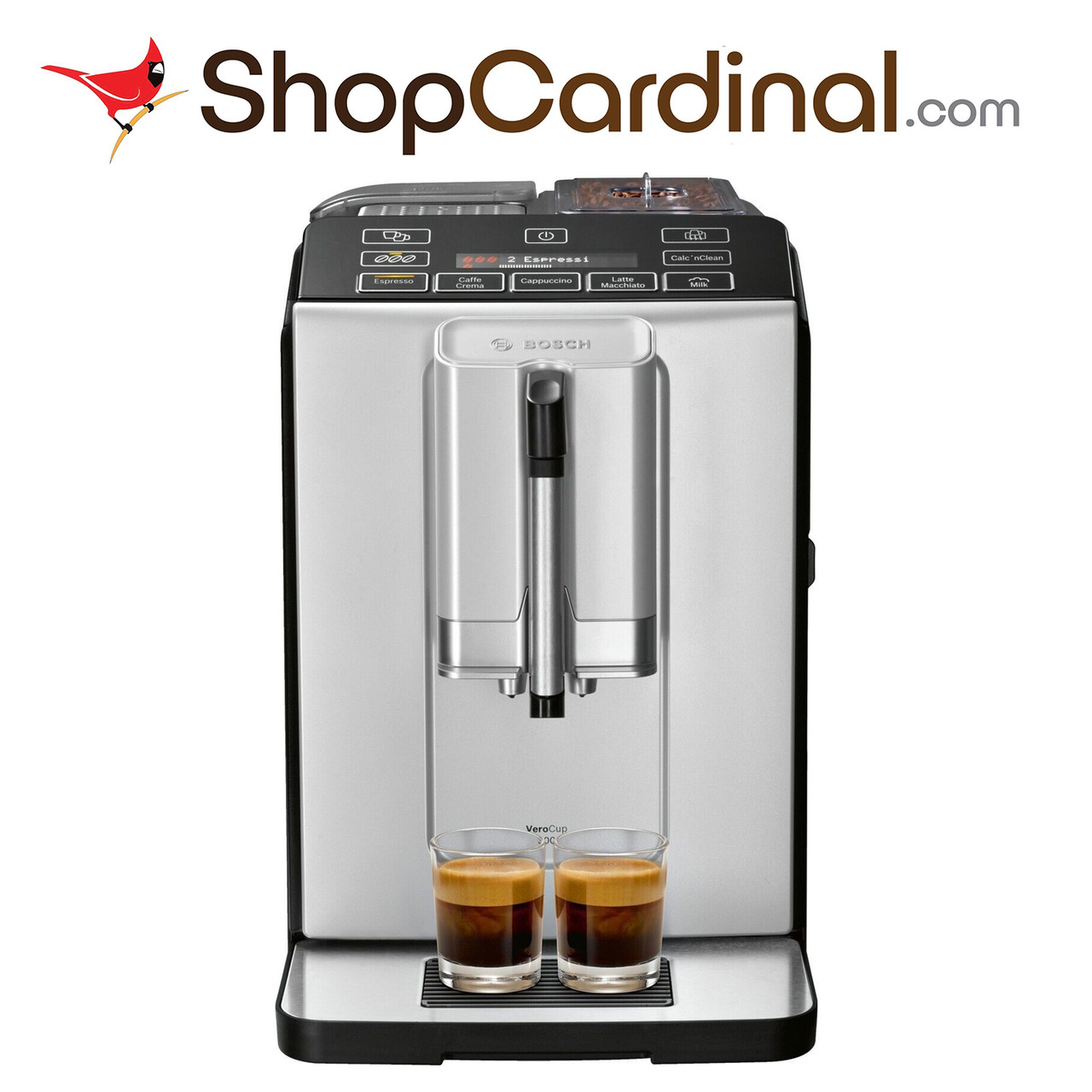 New TIS30351DE Fully Automatic Coffee Machine Verocup Silver Black