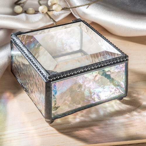 Glass Jewelry Boxes, Glass Ring Box, Small Jewelry Boxes | J Devlin