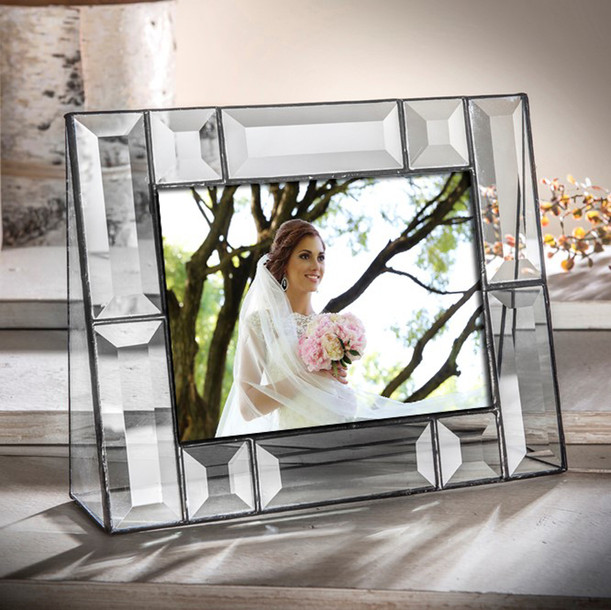 Fluted Glass Picture Frame 8x10 5x7 4x6 by J Devlin