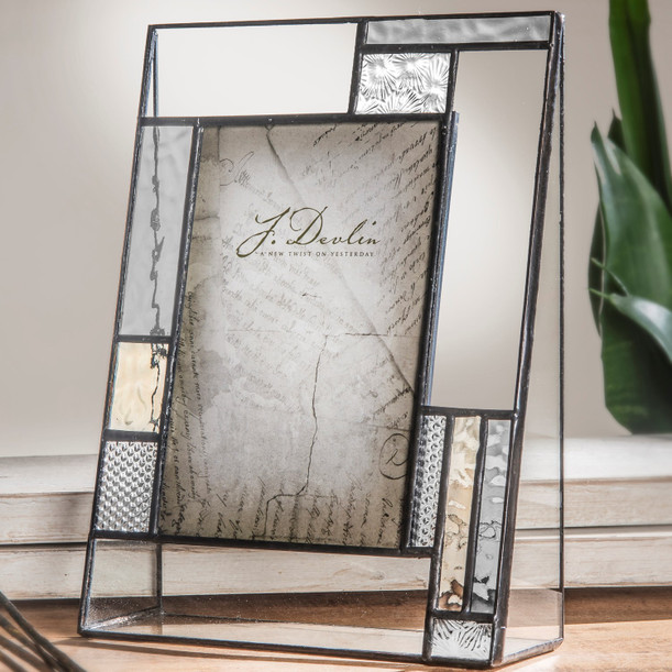 J Devlin Glass Art Wedding Picture Frame Personalized Gift Engraved Glass Keepsake Newly Wed Couple J Devlin Pic 393-57V EP632