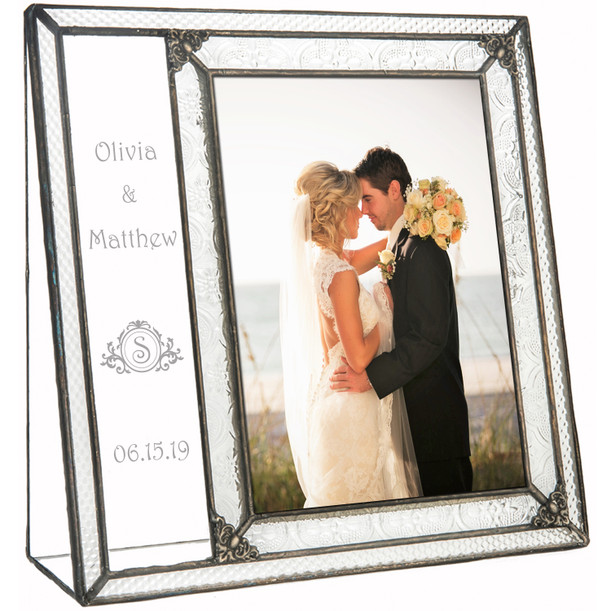 Wedding thank you gift personalized picture frame parents from bride