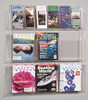 Safco Deluxe Clear Display - 6 Pamphlet, 6 Magazine Pockets - 5606CL