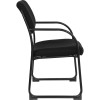 Flash Furniture Black  Fabric Executive Side Chair with Sled Base - BT-508-BK-GG