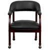 Flash Furniture Black Vinyl Luxurious Conference Chair with Casters - B-Z100-BLACK-GG