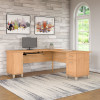 Bush Somerset Collection L-Shaped Desk 71" Maple Cross - WC81410K