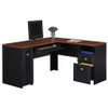 Bush Furniture Fairview L Shaped Desk Antique Black - WC53930-03K