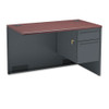 HON 38000 Series Return for Workstation Mahogany/Charcoal - 38215RNS