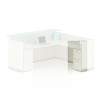 Mayline Medina Laminate Pedestal Drawer for Reception Desk (File/File) Assembled Textured Sea Salt - MNRFF-TSS