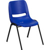 Flash Furniture HERCULES Ergonomic Shell Stack Chair Blue - RUT-EO1-BL-GG