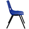 Flash Furniture HERCULES Ergonomic Shell Stack Chair Blue - RUT-EO1-BL-GG