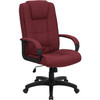 Flash Furniture High Back Burgundy Fabric Executive Office Chair - GO-5301B-BY-GG