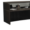 Mayline Aberdeen Reception Desk without Pedestal File Drawer Mocha - ABEPackage3