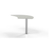 Mayline Medina Curved Desk Extension Right Textured Sea Salt - MNEXTR-TSS